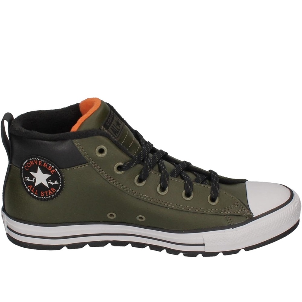 Converse Green and Black High-Top Sneakers